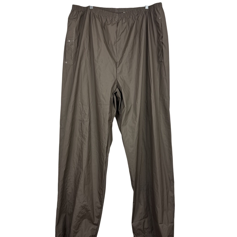 Bass Pro Shops Pants Mens 2XL Gray Waterproof Gore-Tex Fishing Nylon Outdoorsmen